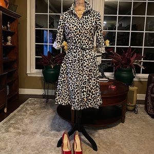 J Crew AK 928 NWT Leopard Print Cotton Poplin